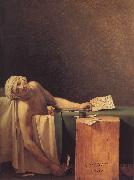 Jacques-Louis David Marats dod oil painting